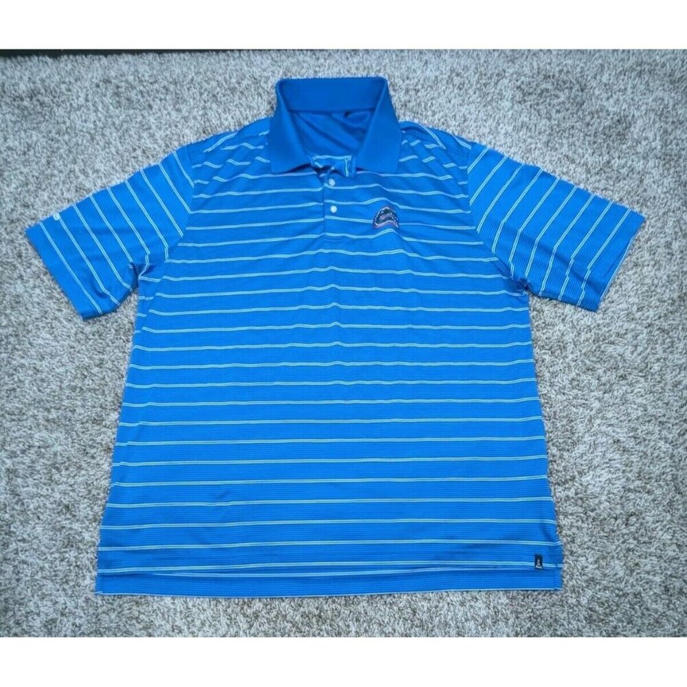 Ping Blue Striped Polo Shirt